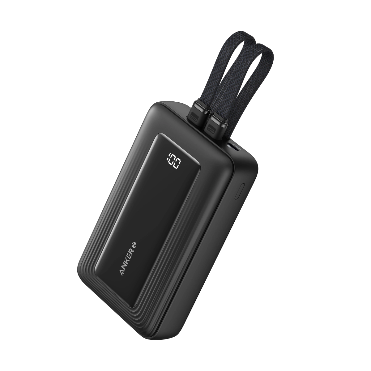 Anker Power Bank 20000 mAh 30W Built-In USB-C+Lightning Kablovi Crna