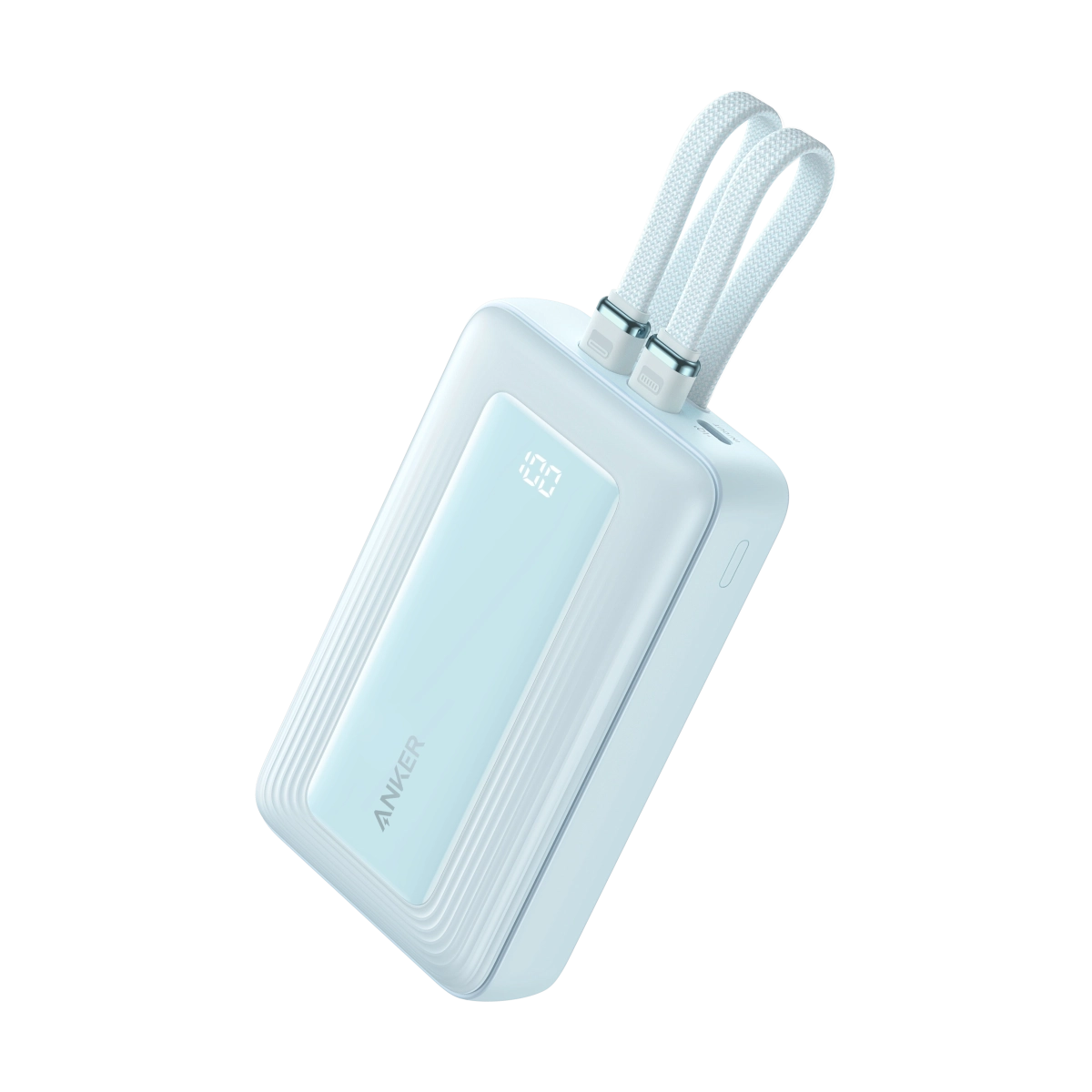 Anker Power Bank 20000 mAh 30W Built-In USB-C+Lightning Kablovi Plava