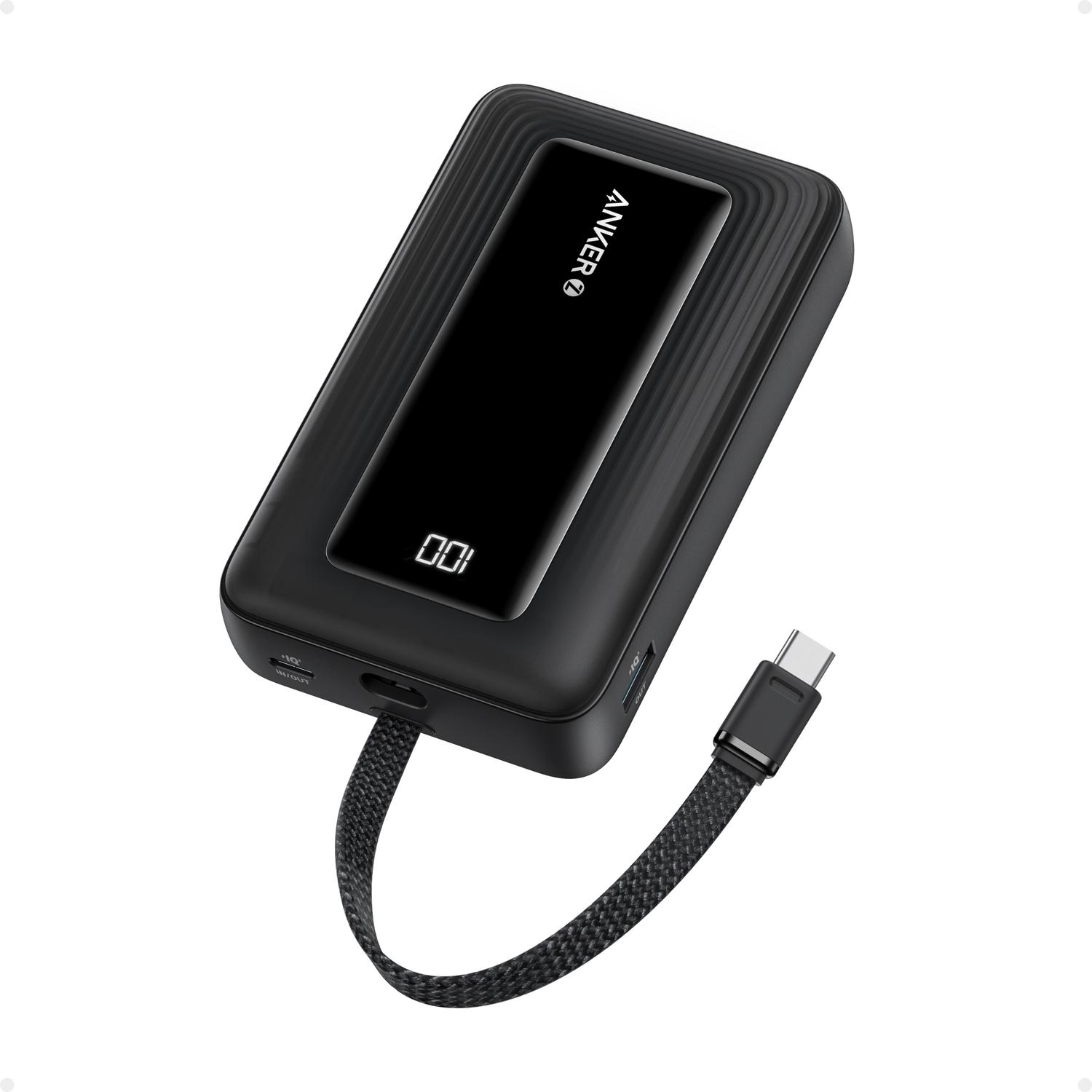 Anker Power Bank  20000 mAh 30W Built-In USB-C Kablovi Crna