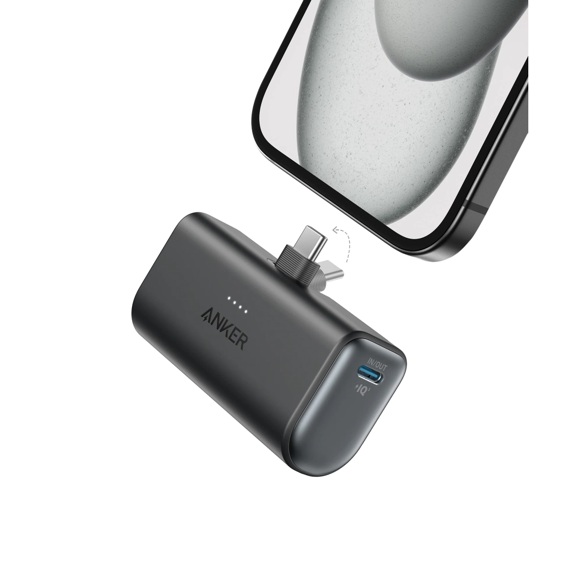 Anker Nano Power Bank 22.5W Built-In USB-C konektor Crna