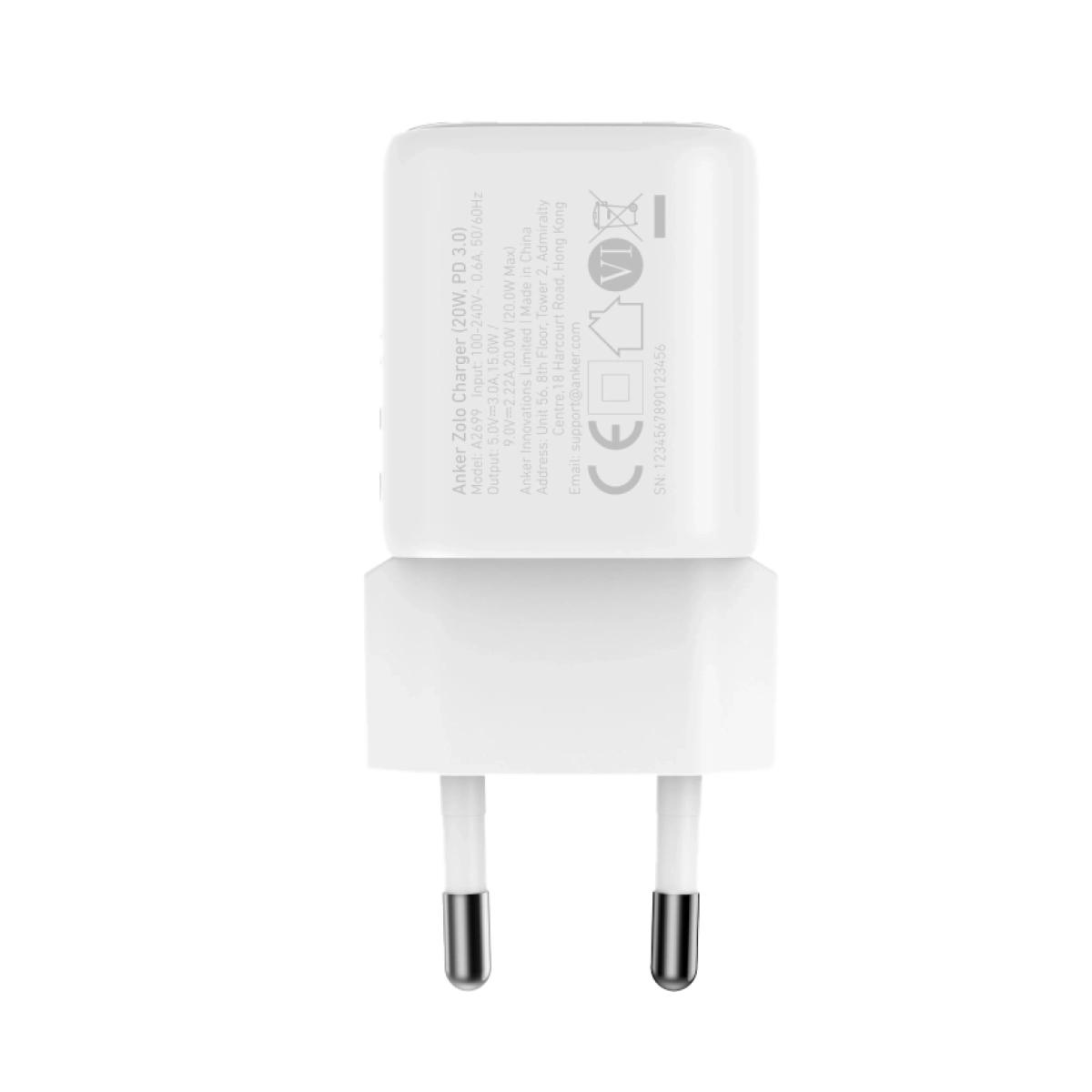 Anker Punjač 20W 1C Bela