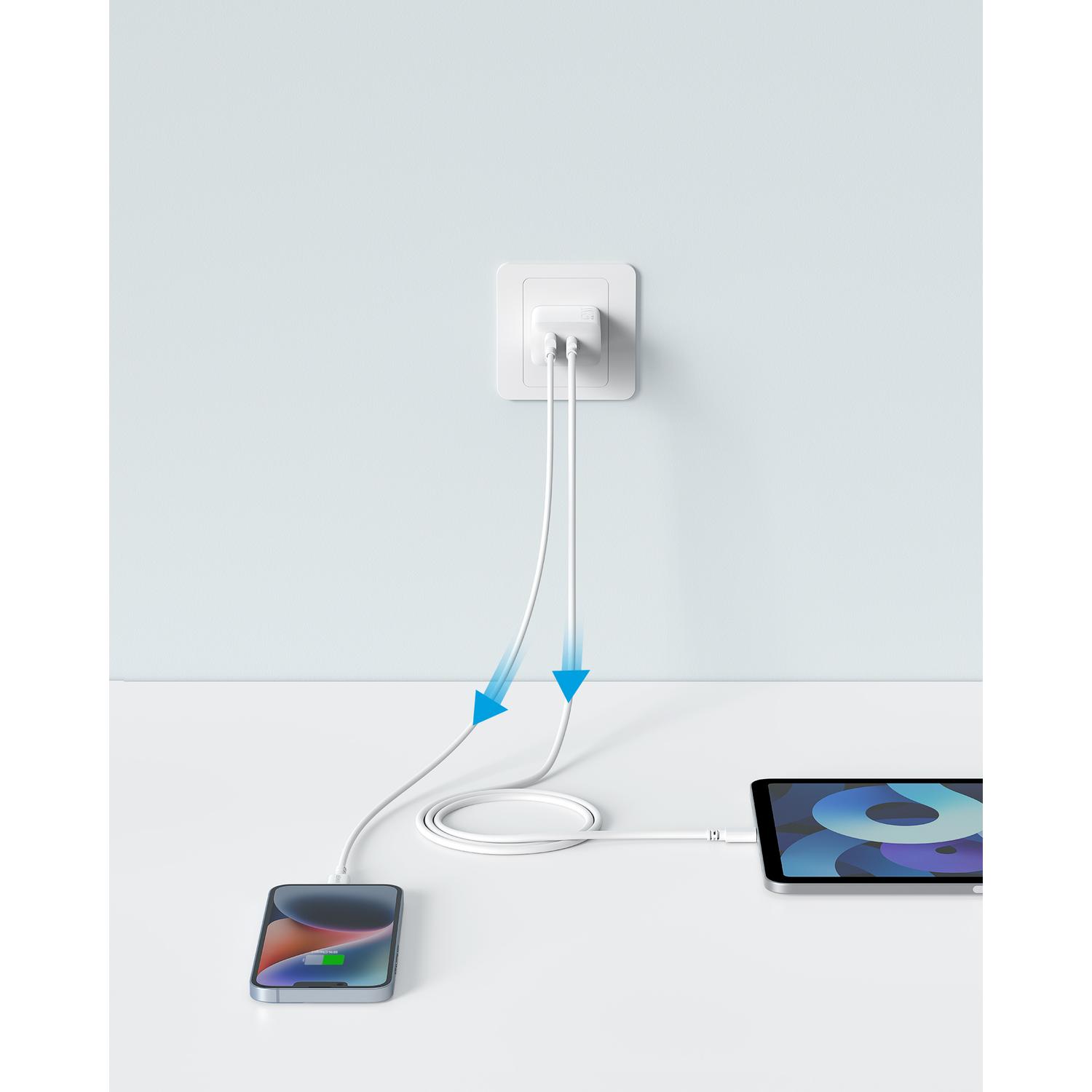 Anker Punjač 20W 2 Ports Bela