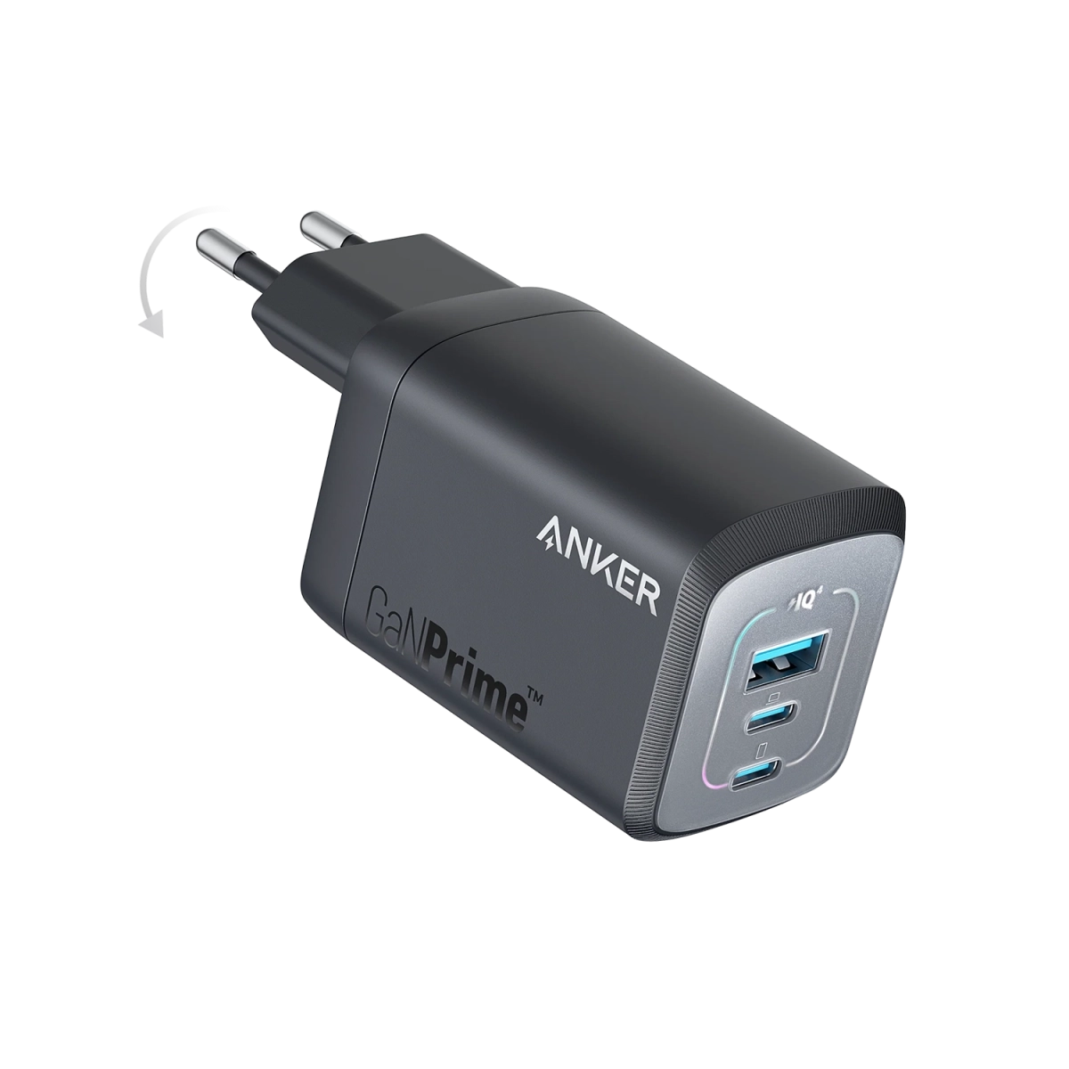 Anker Prime Punjač GaN 67W 3 Ports Crna