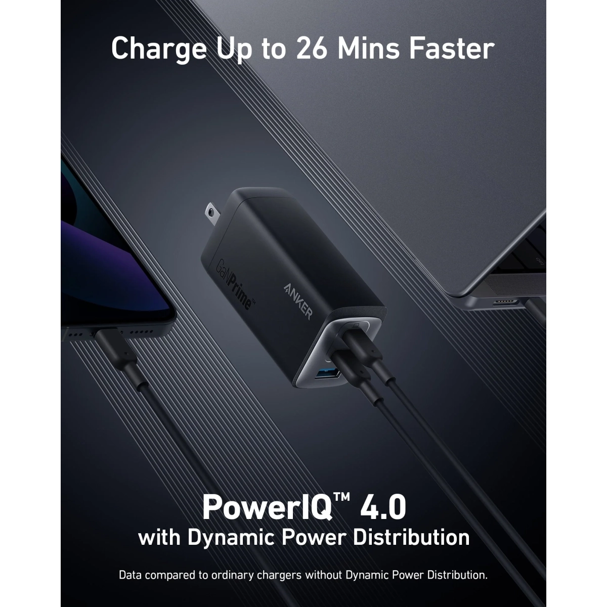 Anker 737 Punjač  120W GaNPrime Crna