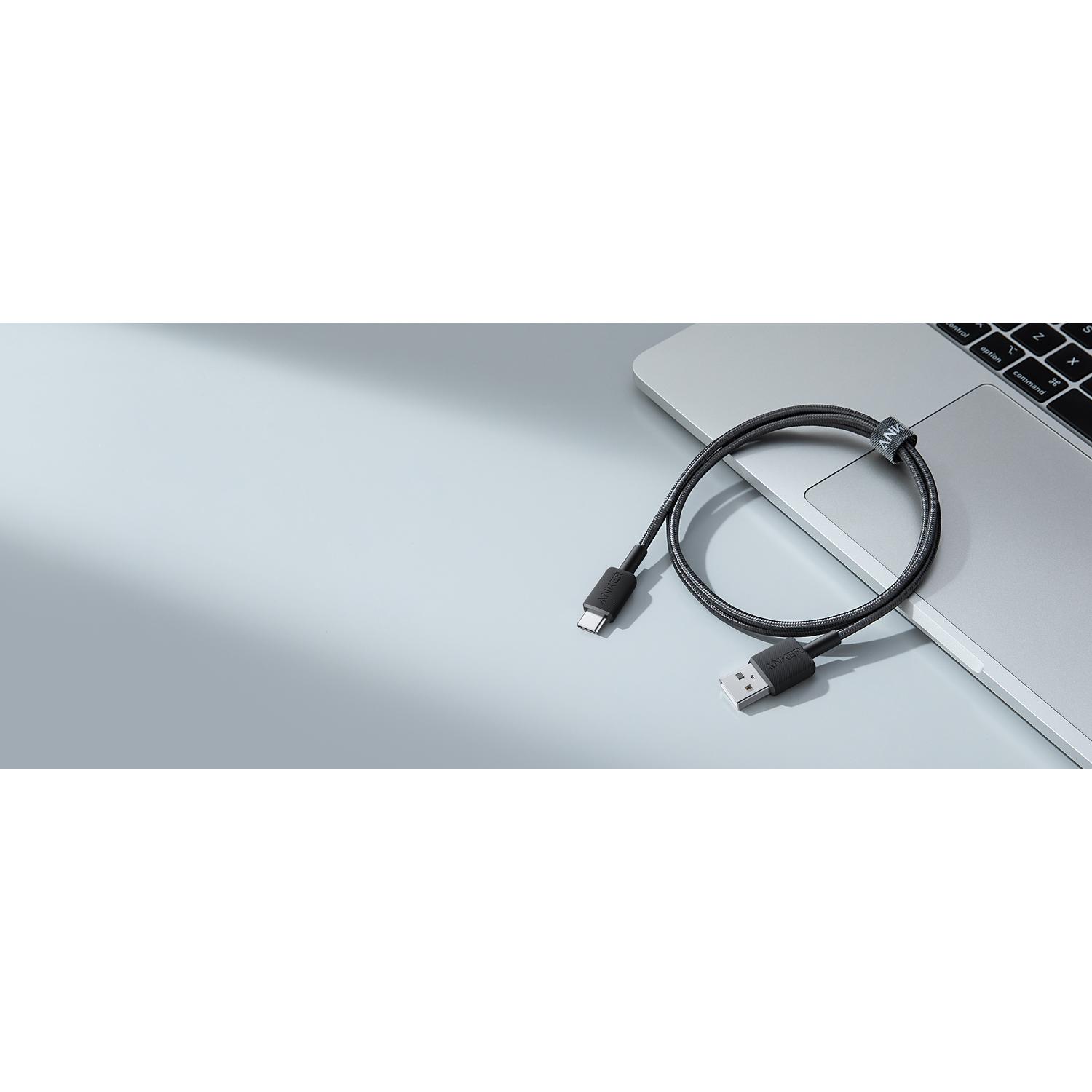 Anker 322 Kabl USB-A na USB-C 3ft Braided Crna