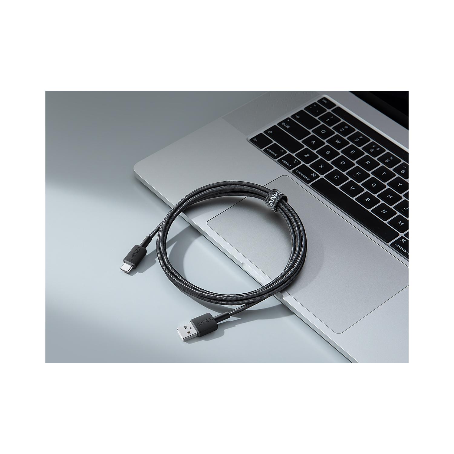 Anker 322 Kabl USB-A na USB-C 6ft Braided Crna