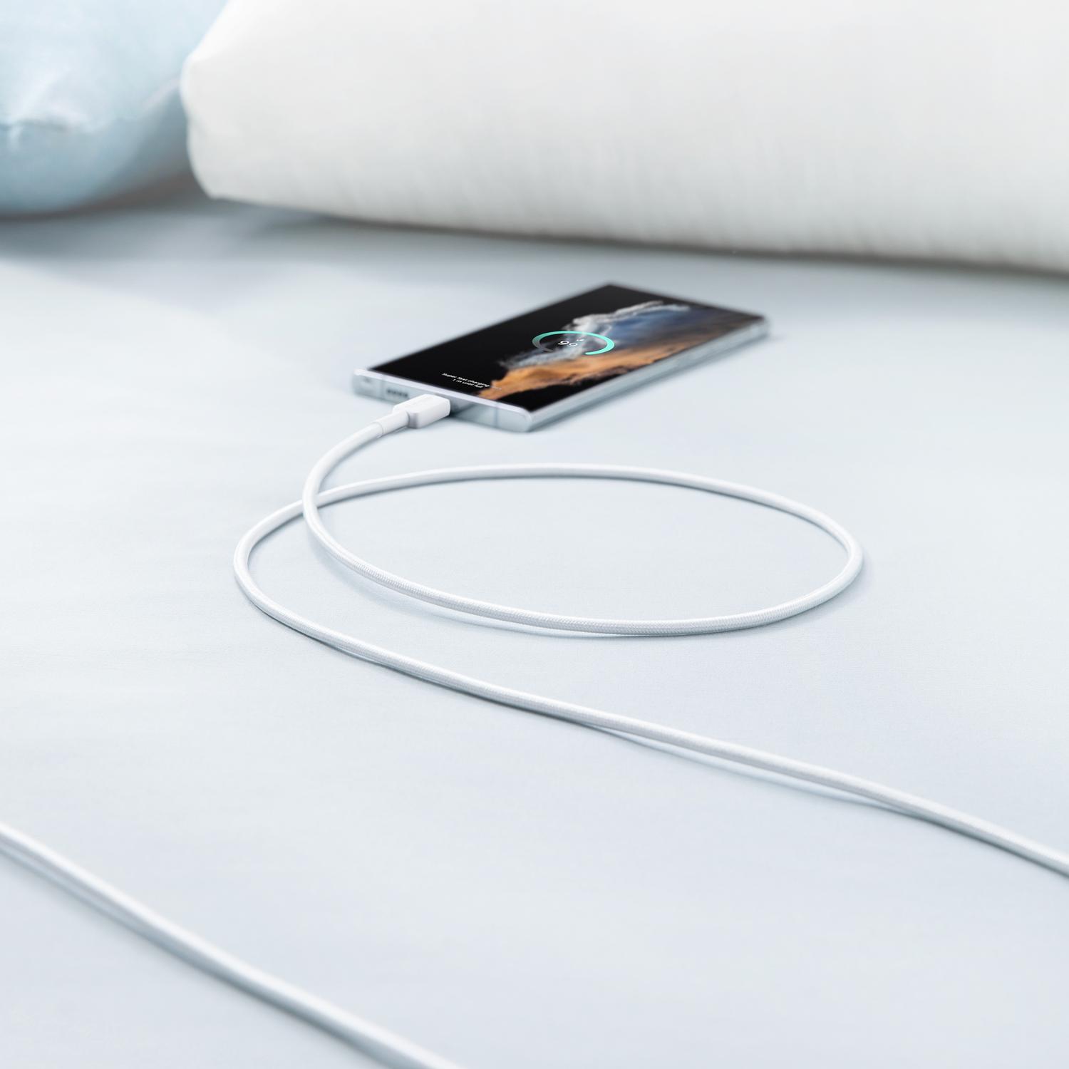 Anker 322 Kabl USB-A na USB-C 6ft Braided Bela