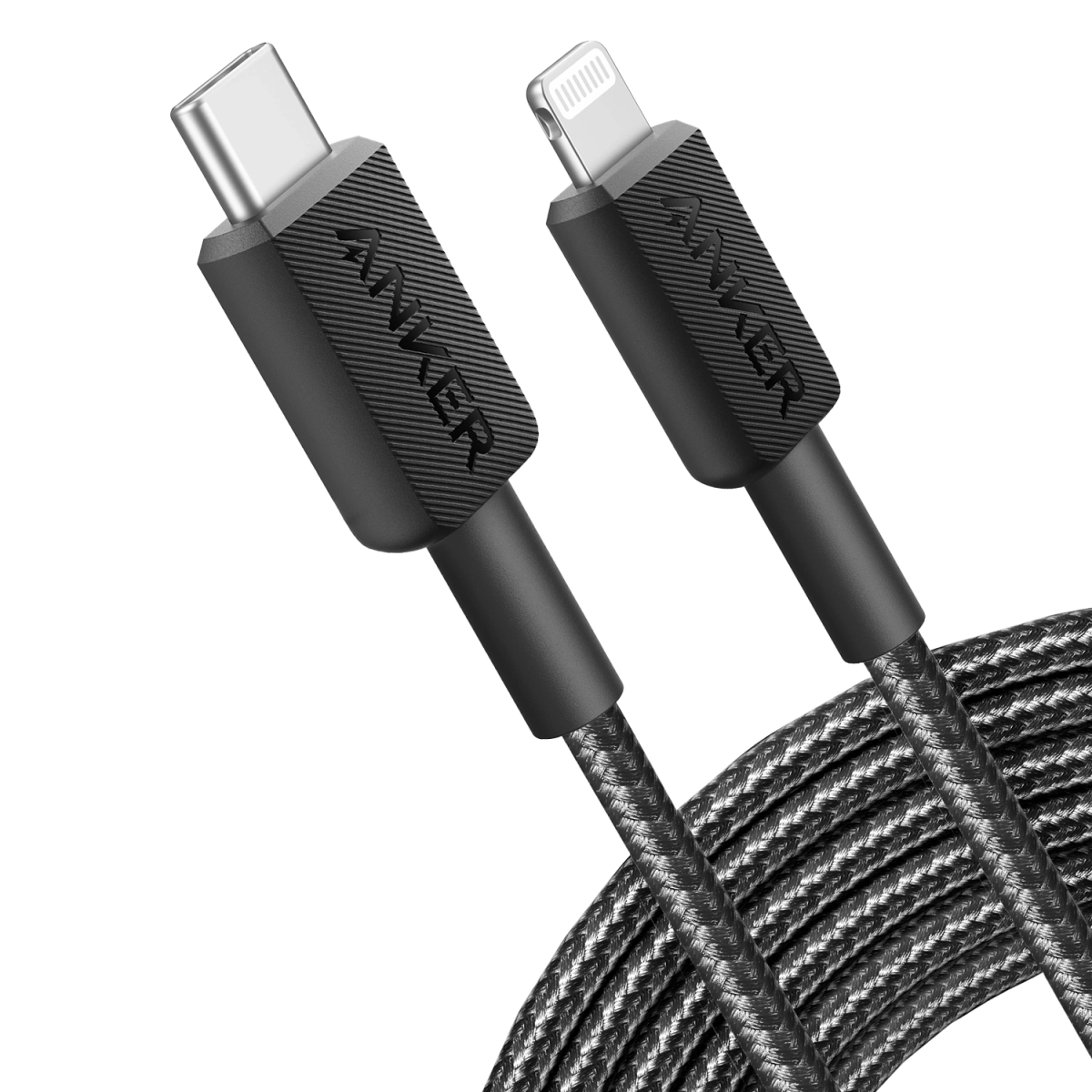 Anker 322 Kabl USB-C na Lightning 3ft Braided Crna
