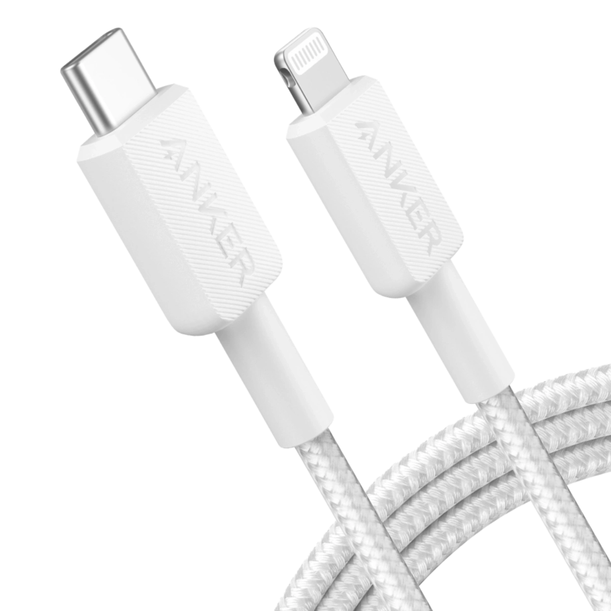 Anker 322 KAbl USB-C na Lightning 6ft Braided Bela