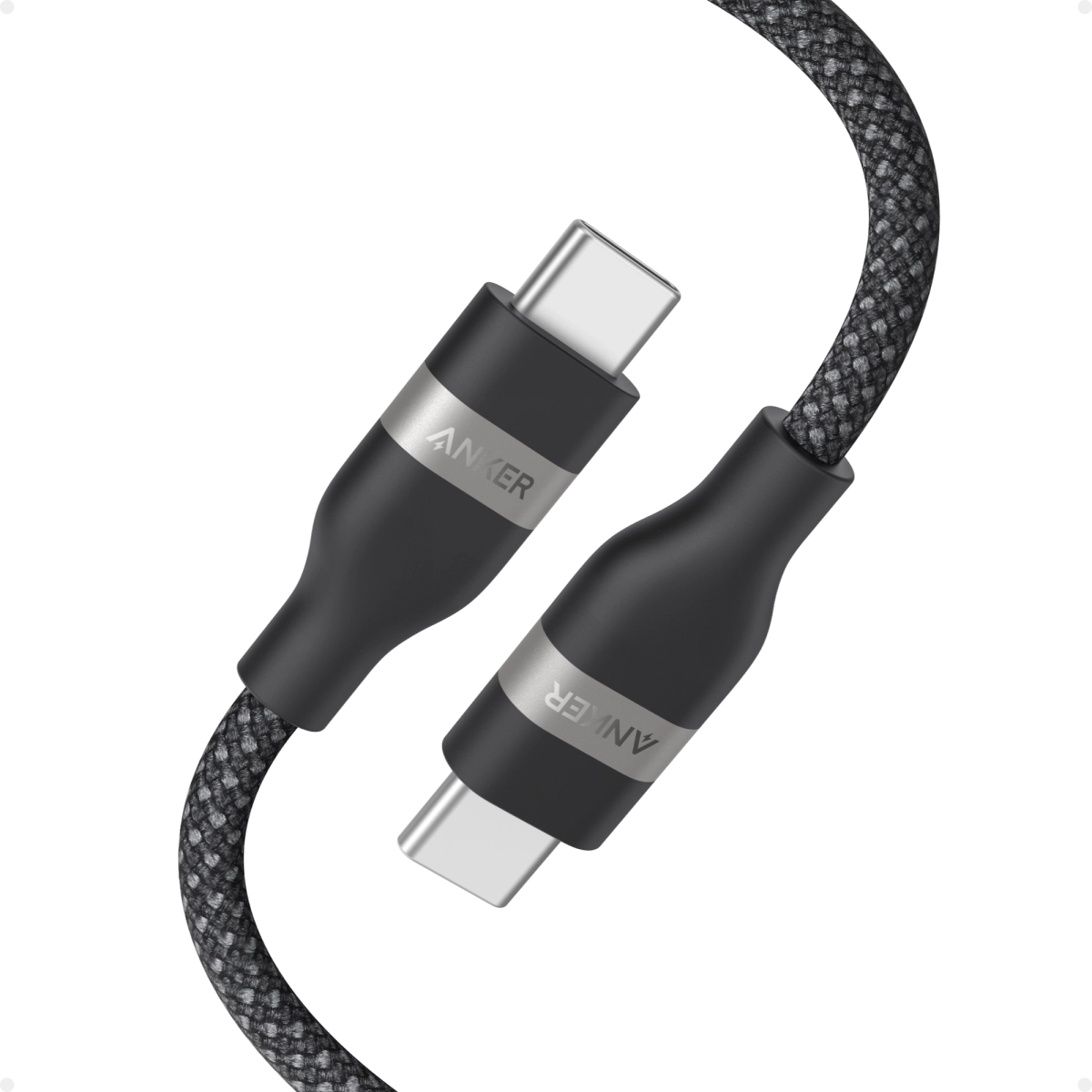 Anker Kabl USB-C na USB-C 6ft 240W Upcycled-Braided Crna