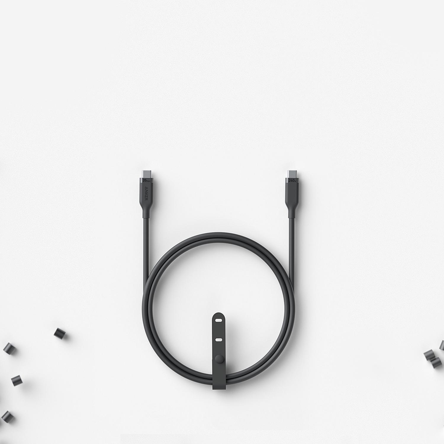 Anker Kabl USB-C na USB-C 3 ft 240W 20 Gbps Bio-Based Crni