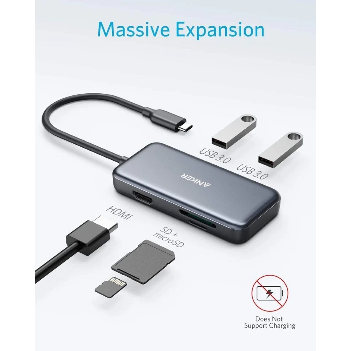 Anker PowerExpand 5-u-1 USB-C Media Hub