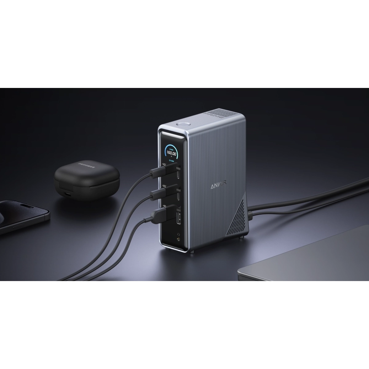 Anker Prime Charging Docking Stanica 14-u-1 Dual Display 160W