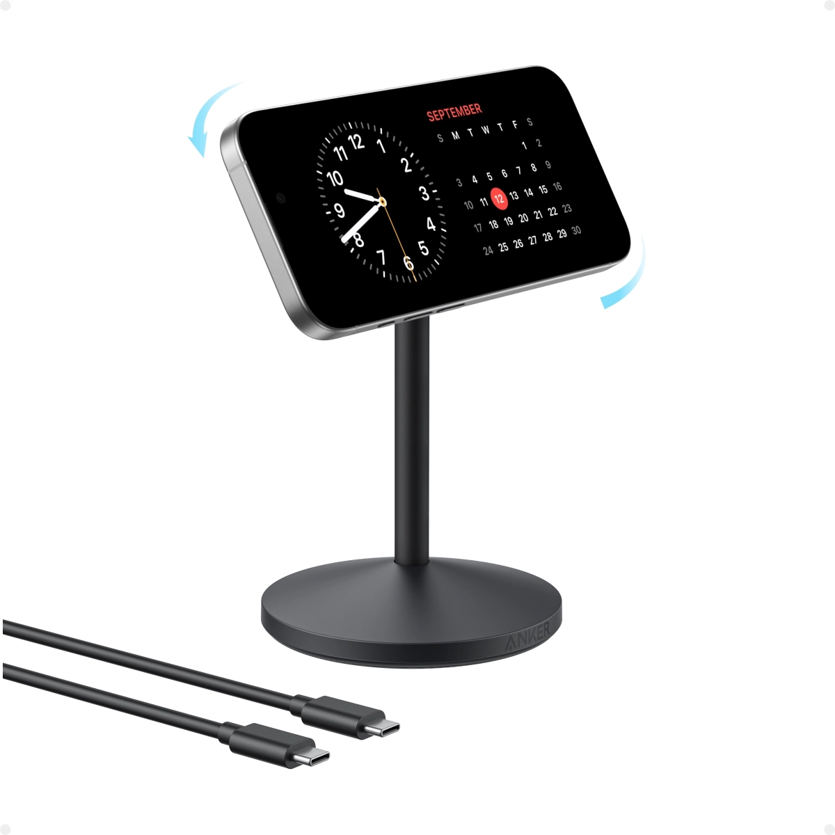 Anker MagGo Bežični punjač Single Stand Crna