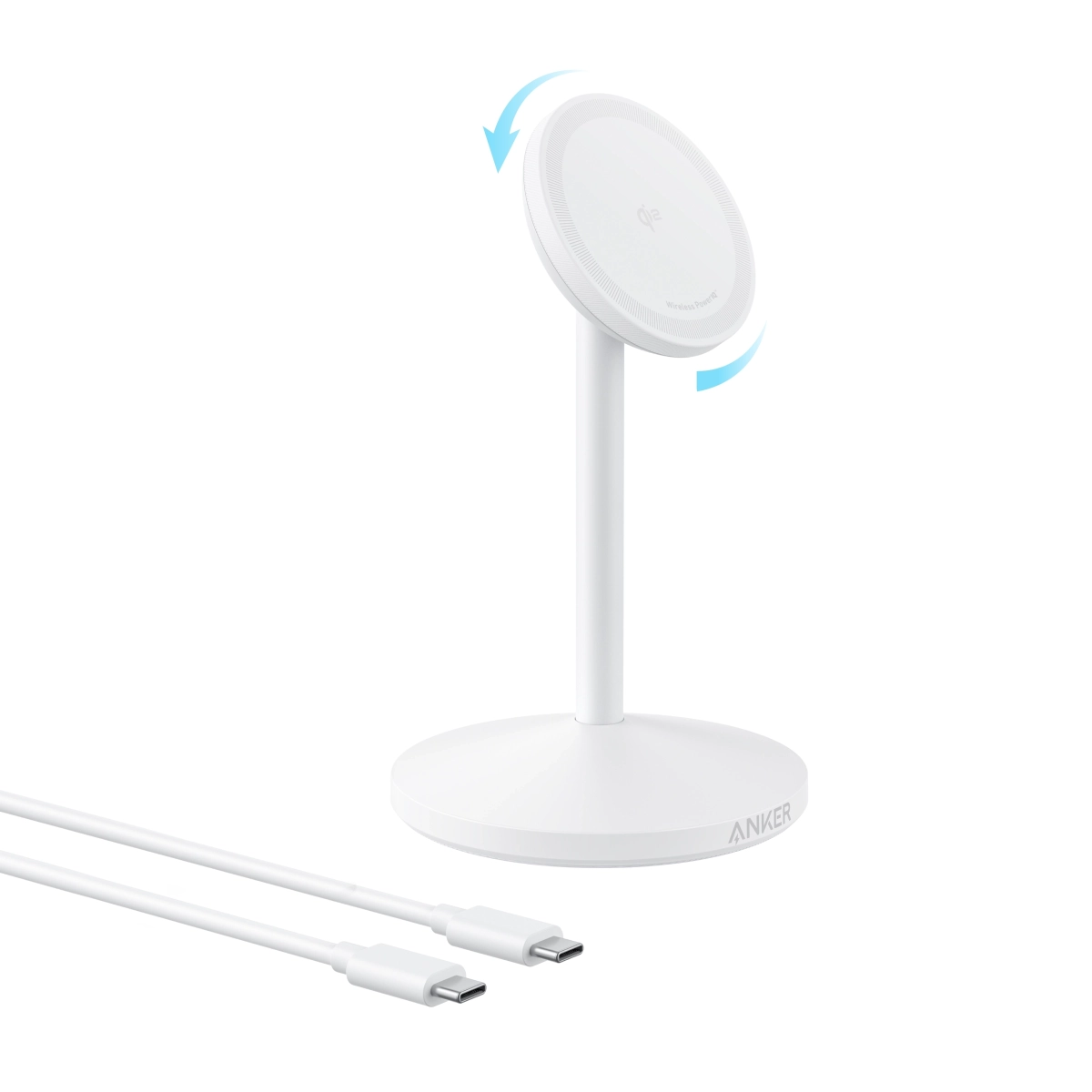 Anker MagGo Bežični punjač Single Stand Bela