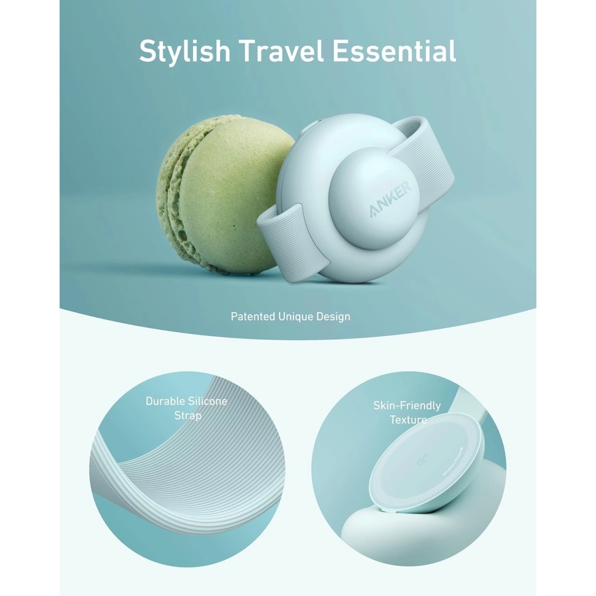 Anker MagGo Bežični punjač 3-u-1 Foldable Pad Zelena