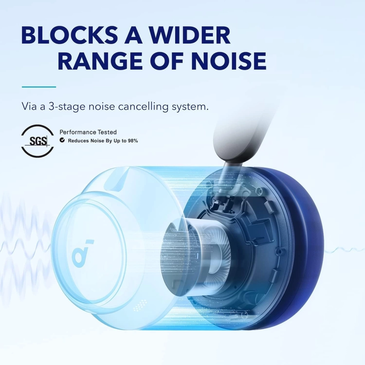 Soundcore Space Q45 Bežične slušalice Crna