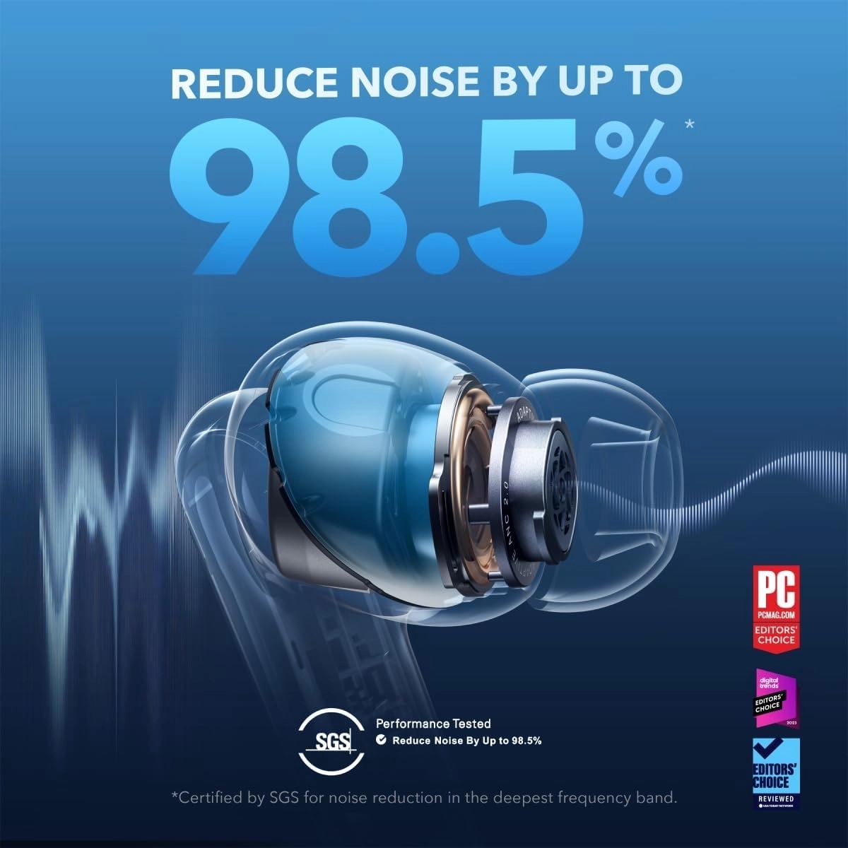 Soundcore Liberty 4 NC TWS slušalice Crna