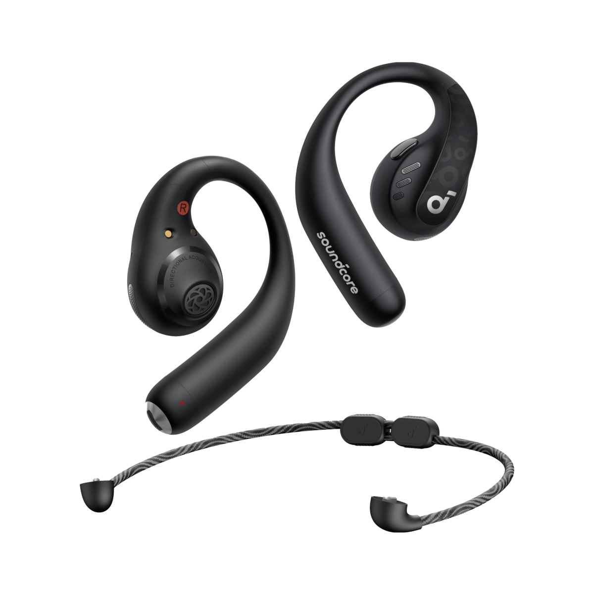 Soundcore AeroFit Pro Open Ear slušalice Crna