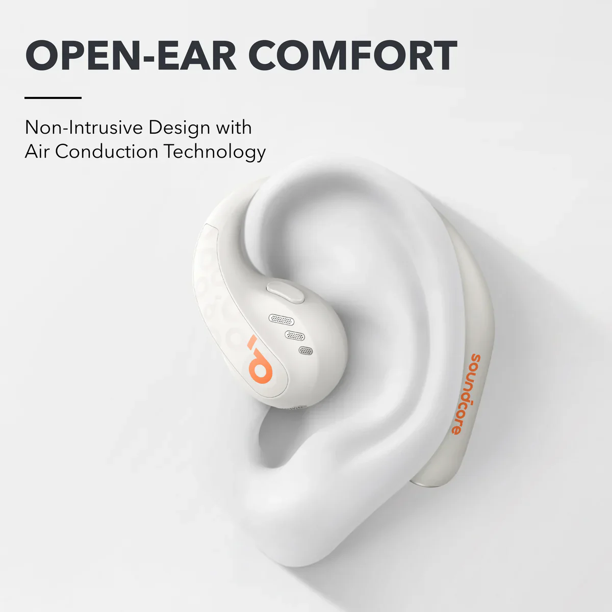 Soundcore AeroFit Pro Open Ear slušalice Bela