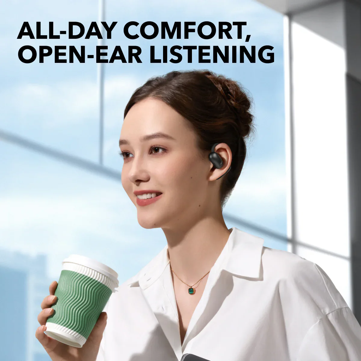 Soundcore AeroFit 2 Open Ear slušalice Crna