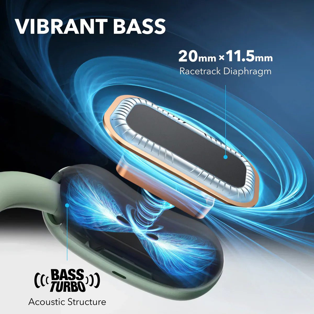 Soundcore AeroFit 2 Open Ear slušalice Plava