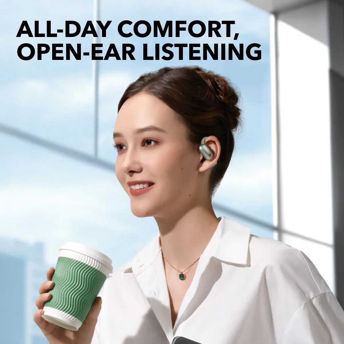 Soundcore AeroFit 2 Open Ear slušalice Zelena