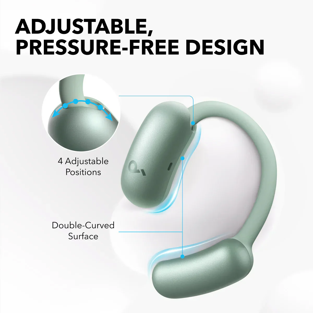 Soundcore AeroFit 2 Open Ear slušalice Zelena