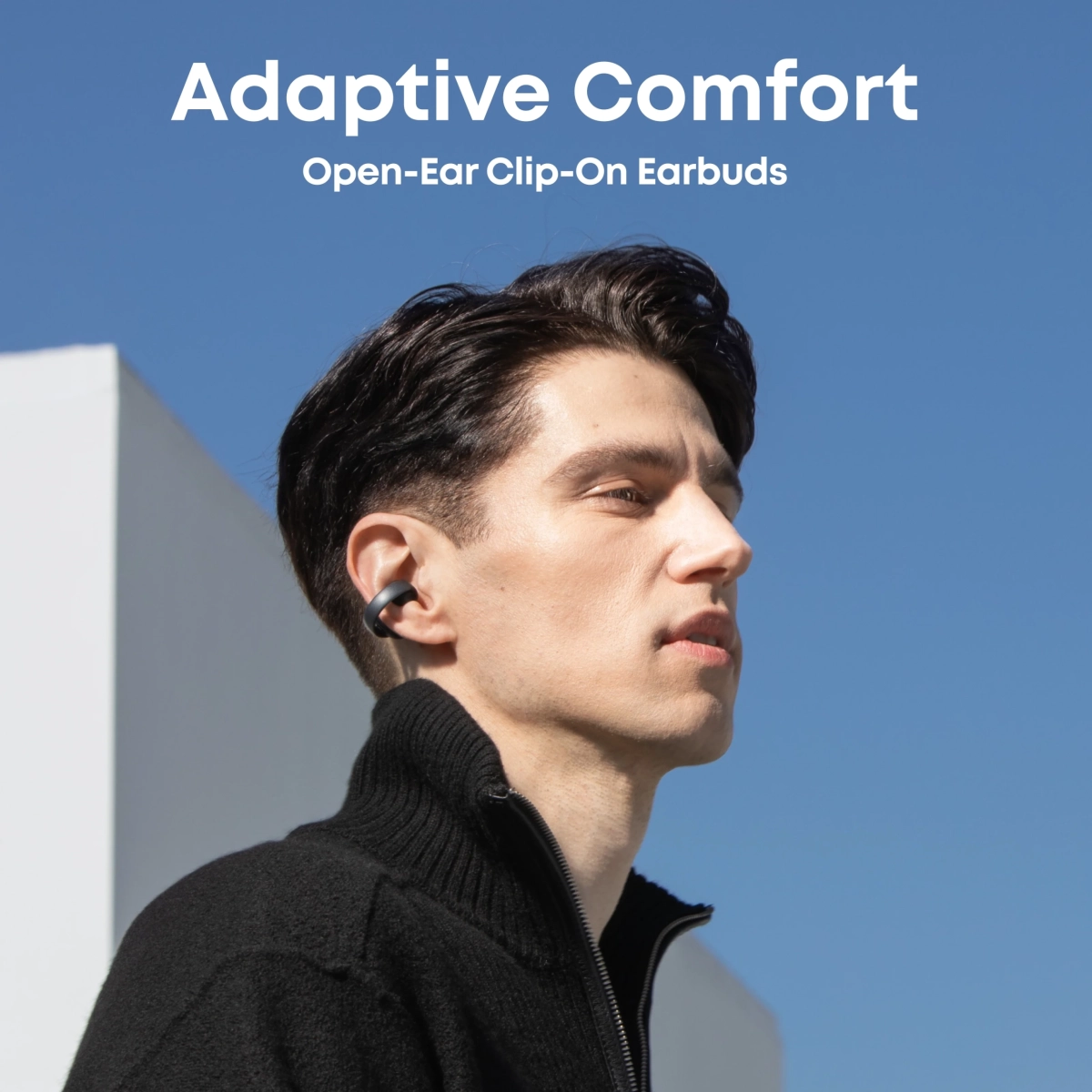 Soundcore AeroClip Open Ear slušalice Crna