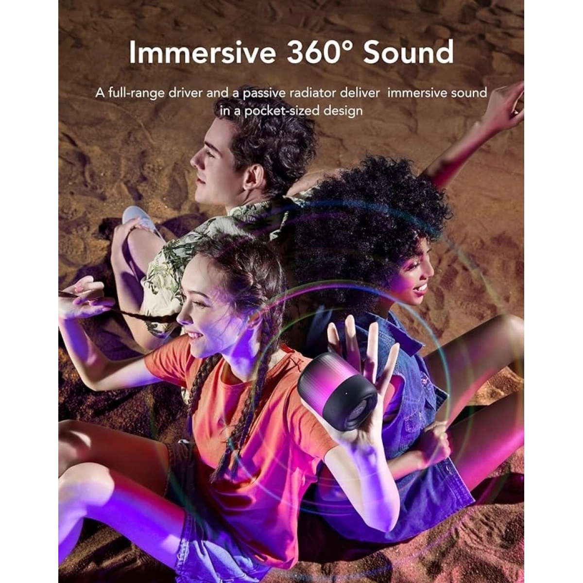 Soundcore Glow Mini Bluetooth Zvučnik Crna