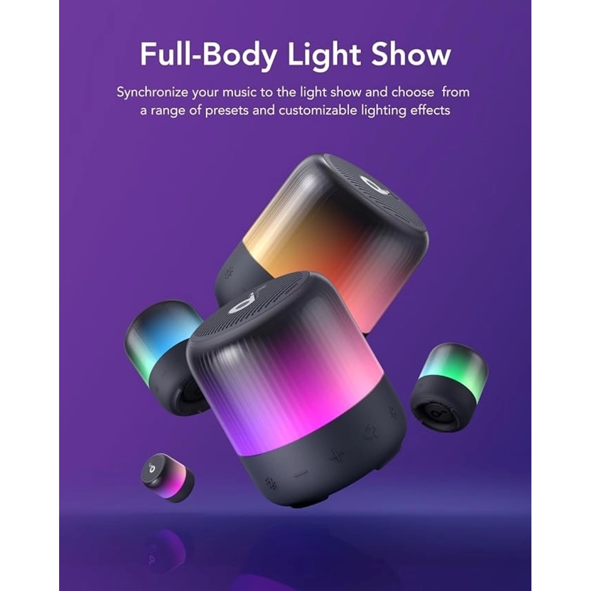 Soundcore Glow Mini Bluetooth Zvučnik Crna
