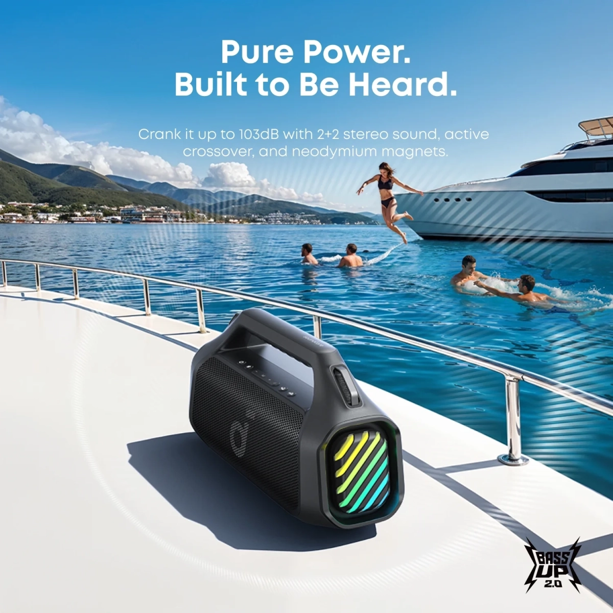 Soundcore Boom 2 Pro Bluetooth Zvučnik Crna