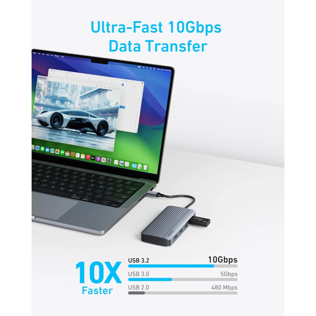 Anker USB-C Hub 7-u-1 Dual Display