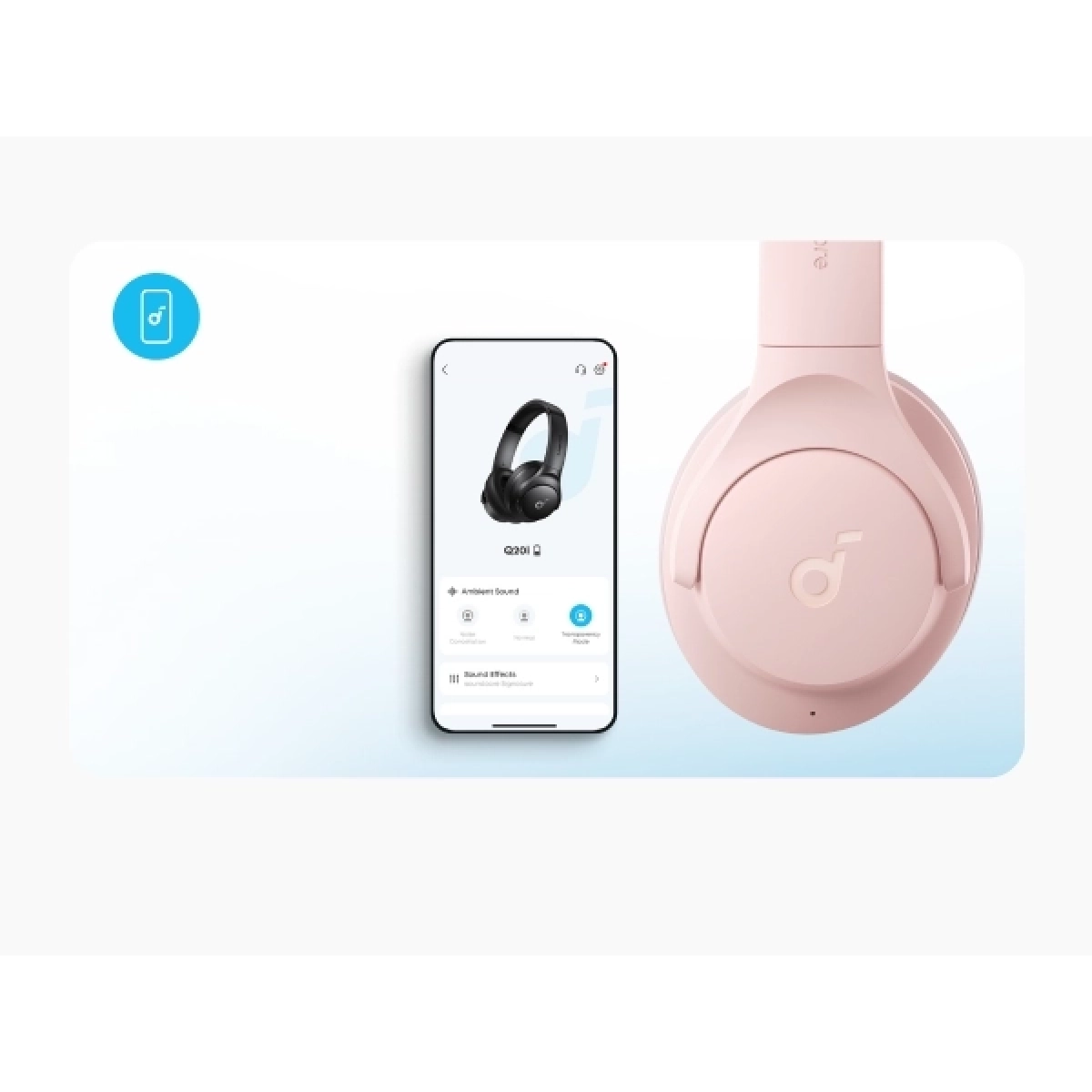 Soundcore Q20i Bežične slušalice Roze