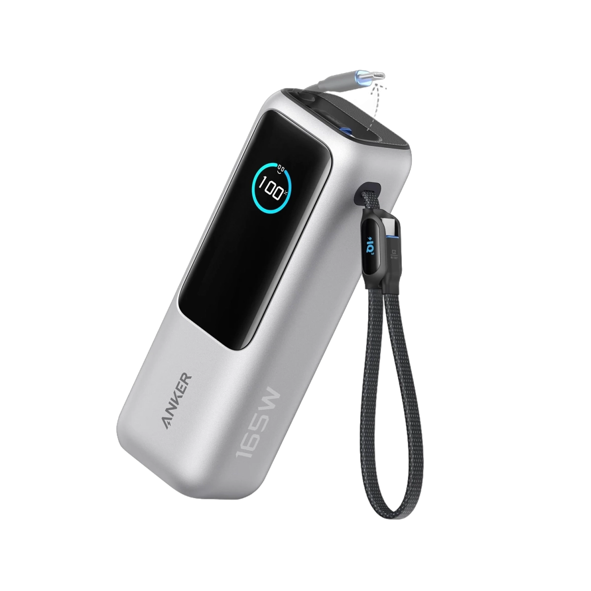 Anker Power Bank 25K 165W Built-In USB-C Siva