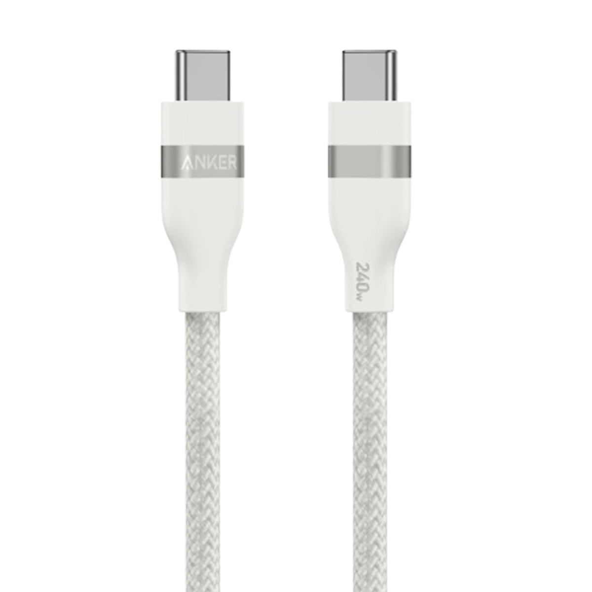 ANKER USB-C to USB-C 0.9m, 240W, braided bela