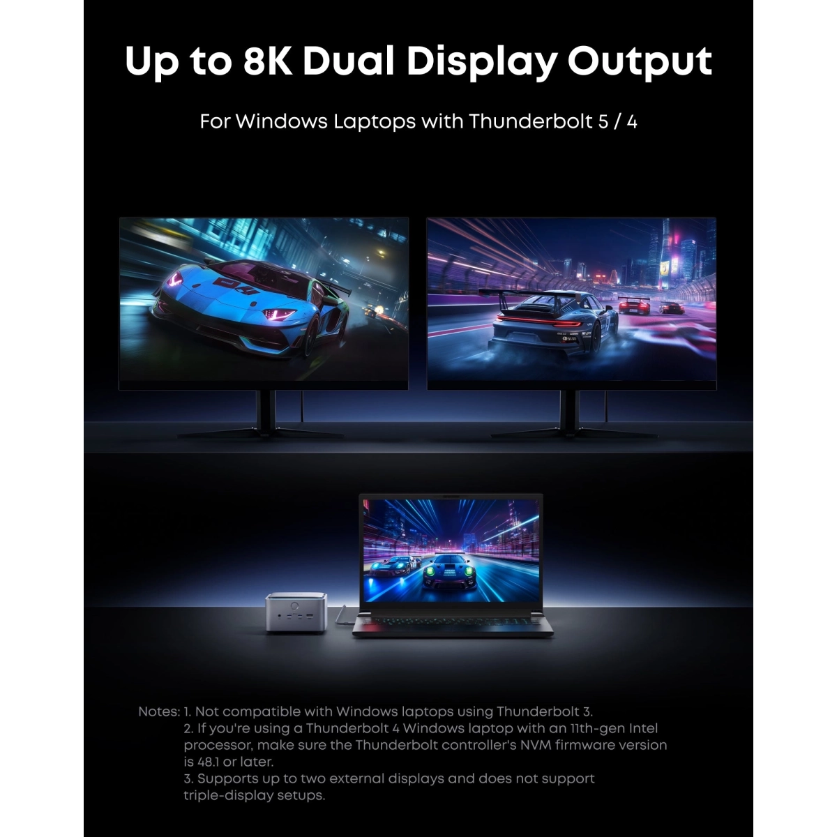 Anker Thunderbolt 5 Docking Stanica siva