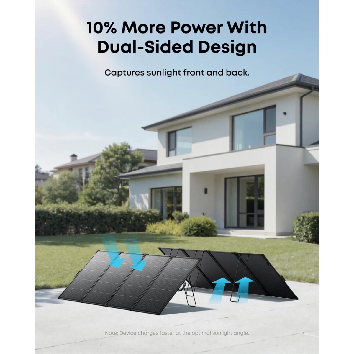 Anker SOLIX PS400 Bifacial Portable Solar Panel crna