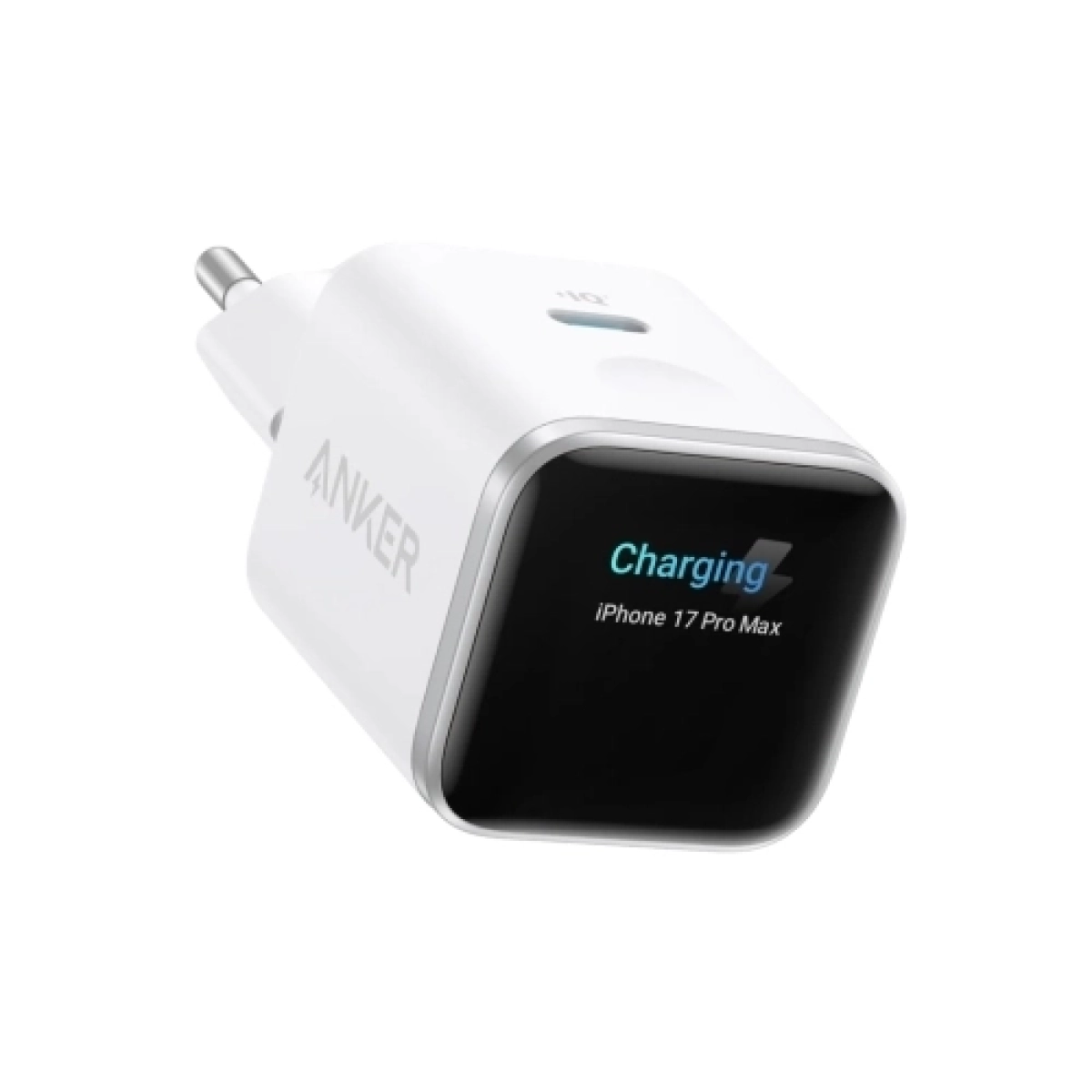 Anker Punjač 45W Nano GaN USB-C Bela Smart Display