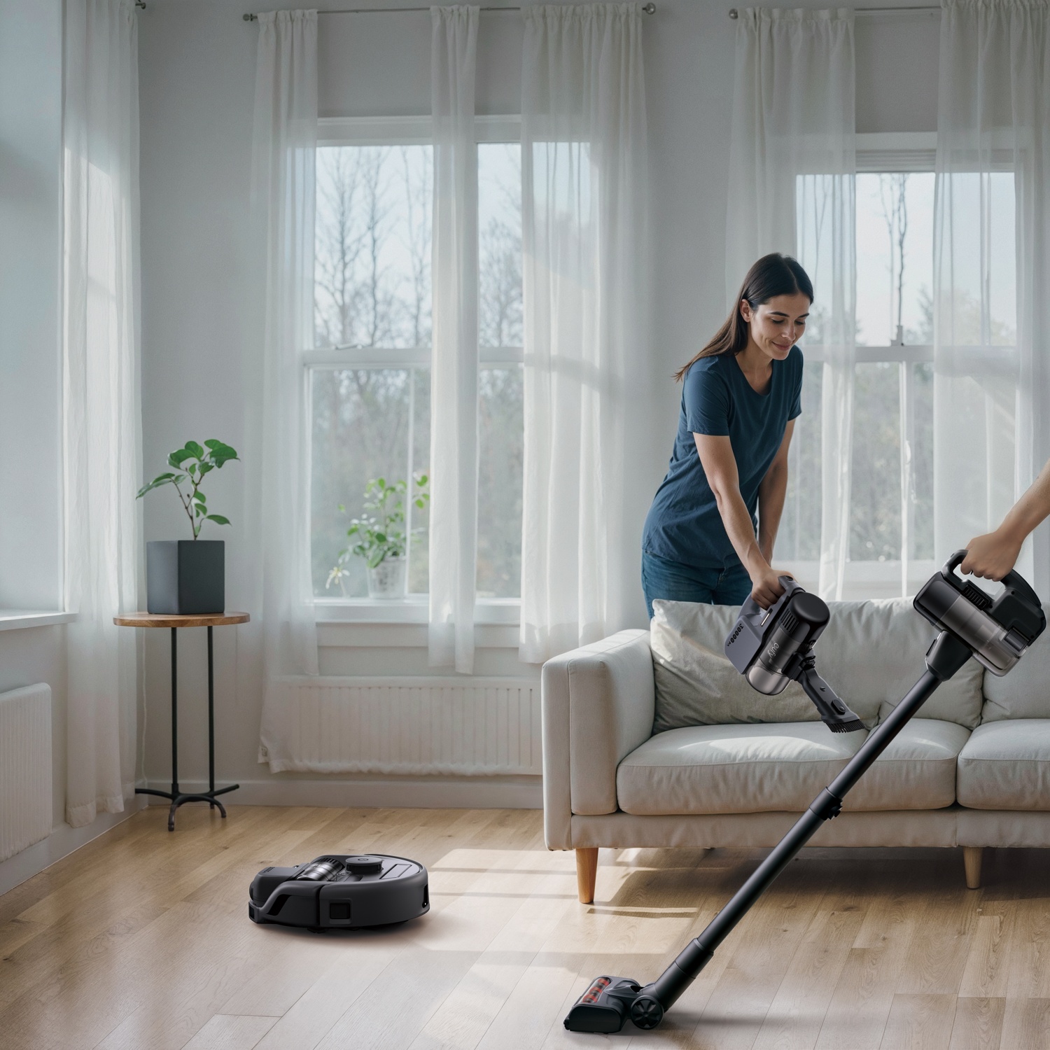 Eufy Vacuum Robot Usisivač 3-u-1 Robot & Cordless Stick Vacuum Combo